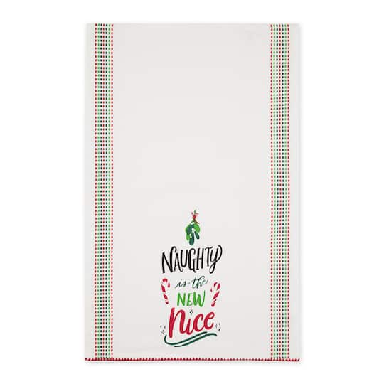 DII® Naughty Nice Printed Dishtowel Set